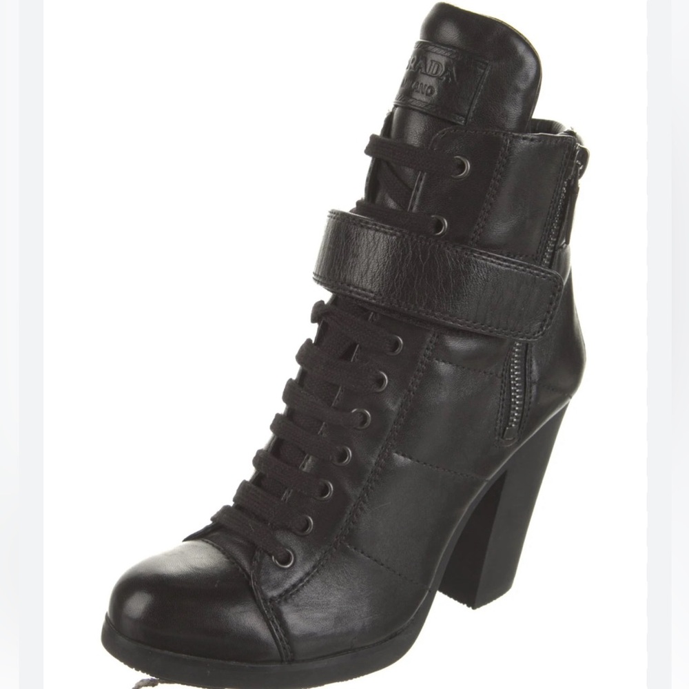 Prada Lace- Up Bootie